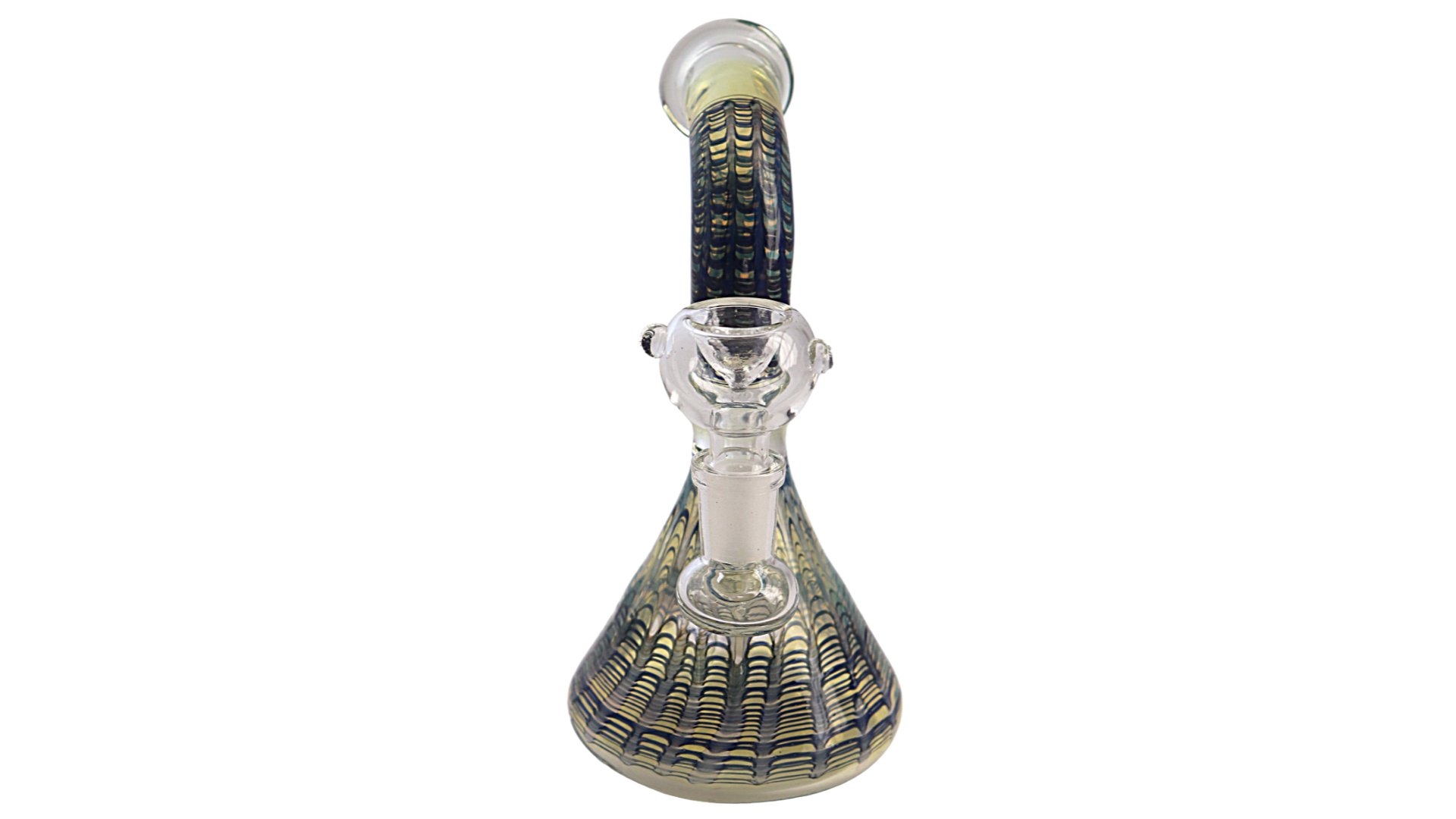 Glass Bong 6.5" Wavy Design